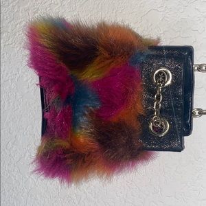 Chain Crossbody Fur Purse